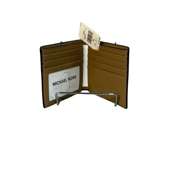 NWT Michael Kors Cooper Men Ombré Signature Logo Billfold Card ID Wallet - Husk - Picture 2 of 12